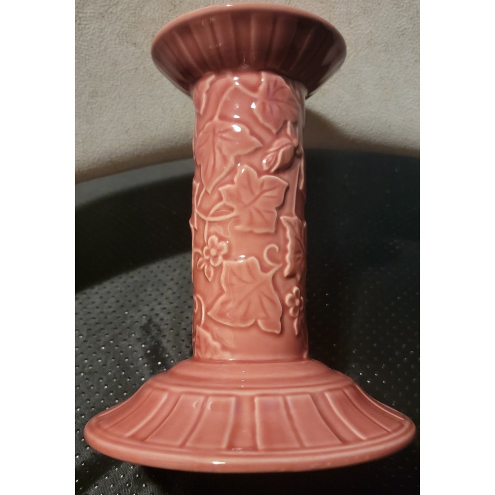 Lennox summer terrace Pink Rose magelica candleholder vindage.No cracks or craz